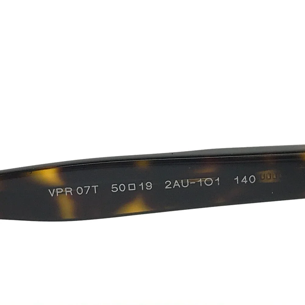 PRADA Eyeglasses Frames VPR 07T 2AU-1O1 Brown Tortoise Round Full Rim 50-19-140